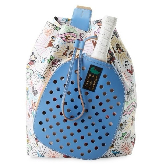 Dooney & Bourke Handbags - Dooney‎ & Bourke Disney Sketch Pickleball Racket Sling Bag Mickey & Friends $178
